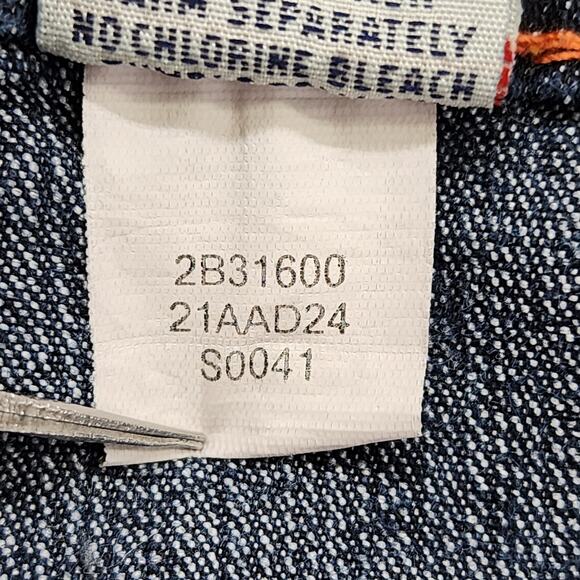 Supplies Jeans Womens 14 Blue Mid Rise Crop Capri Stretch Ramie Denim Distressed - Picture 10 of 15